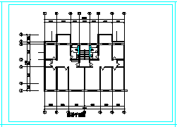 长20.12米 宽14.1米 1储藏+6+1阁楼层(1梯2户)住宅楼给排水cad图纸-图二