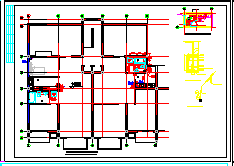 长33.6米 宽15.6米 -1+6层(1梯2户2单元)住宅楼水施cad图纸_图1