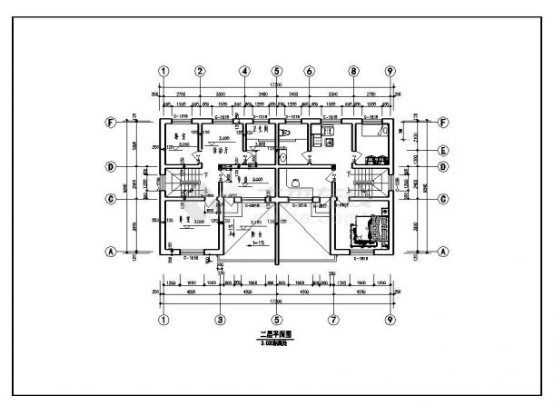 住房户型CAD平面设计图-图二