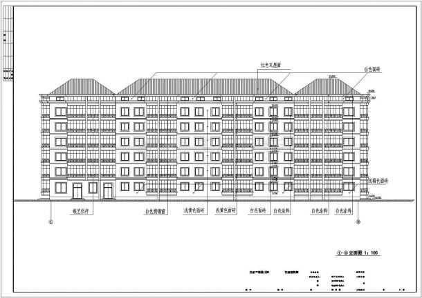 池州市新建造某某多层住宅建筑内装修设计CAD图纸-图二