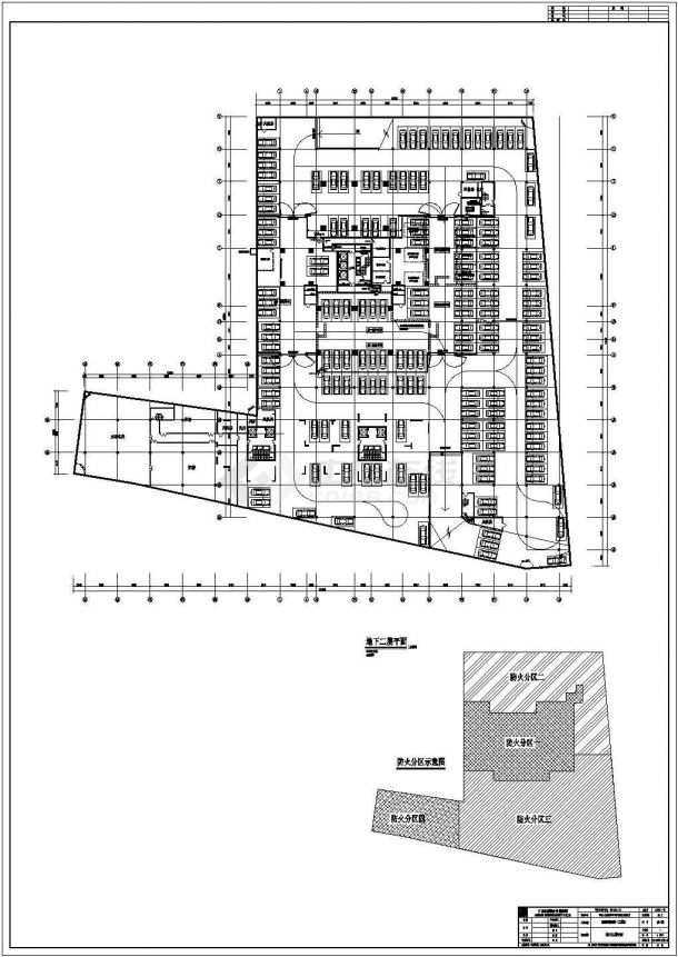 某地区地下机械停车场装修设计参考详图-图二