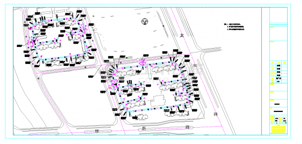 某小区道路雨污水管道工程设计cad施工图-图二