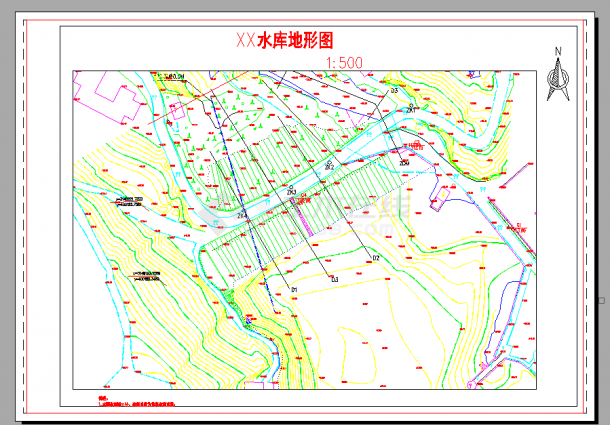 某水库除险加固工程(坝体防渗)设计cad全套施工图-图二