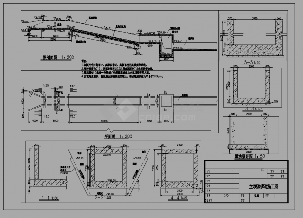 某小(二)型水库除险加固工程设计cad施工图（甲级院设计）-图二