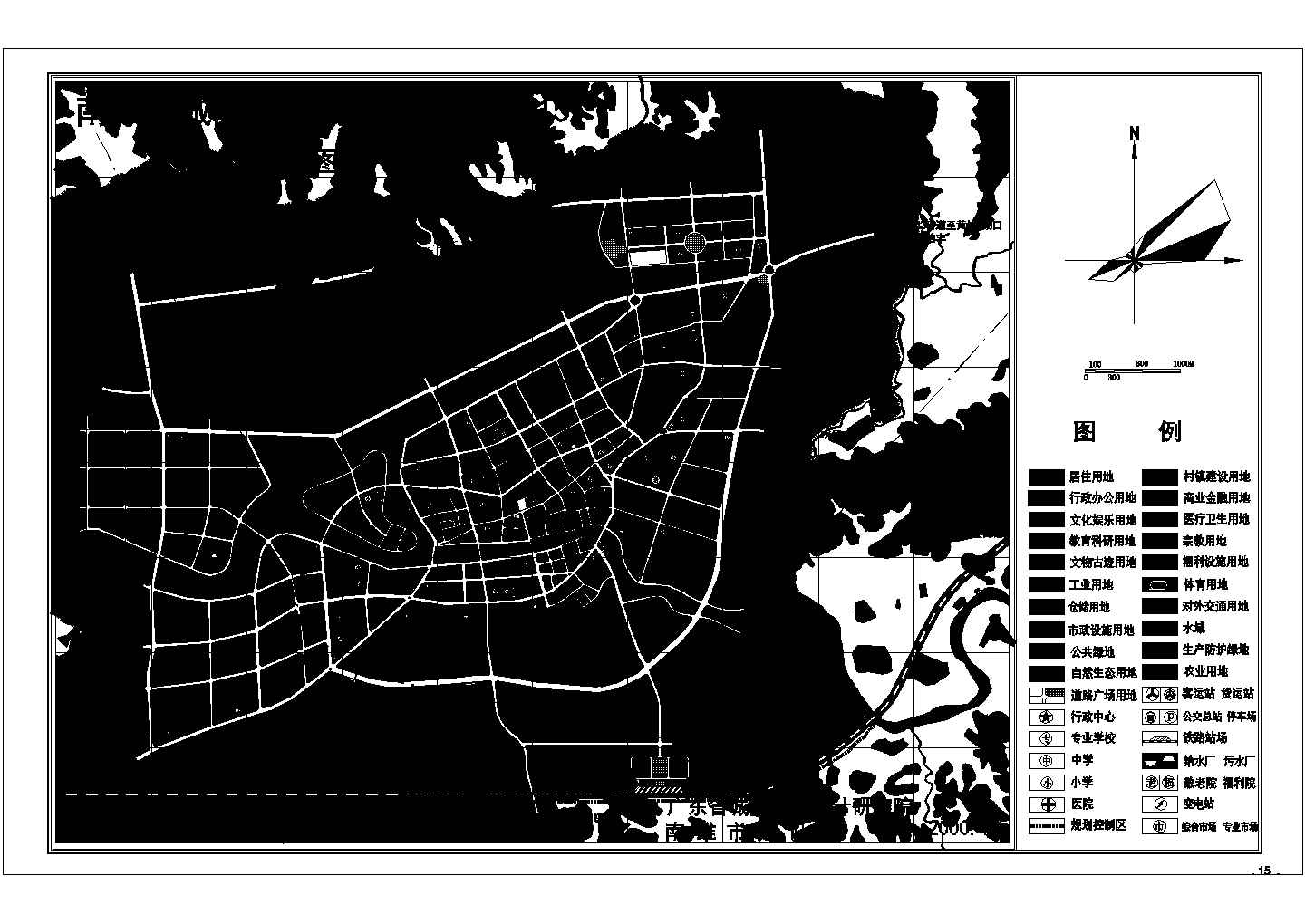 某地区城市规划平面图
