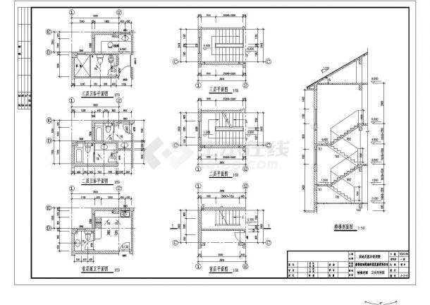 某广州中式花园并联别墅CAD详细全套设计施工图-图一