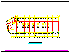 5层纺机市场建筑施工平面cad设计图-图二