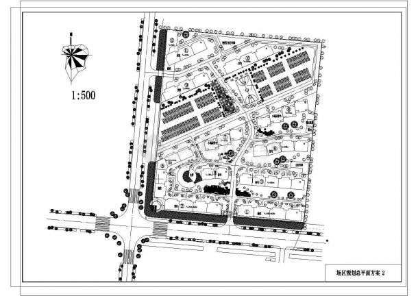 某泰盈花园小区CAD完整设计规划方案-图二