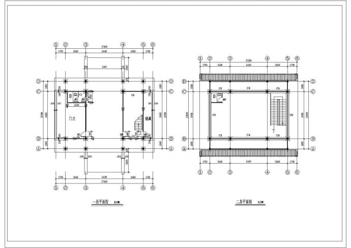 某中式园林CAD设计构造大样施工图纸_图1