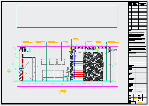 某上海西郊三层别墅施工图CAD完整构造详细立面图_图1