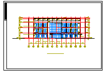 长48.5米 宽20.9米 3层3914平米框架结构公司厂房建施cad图纸-图一