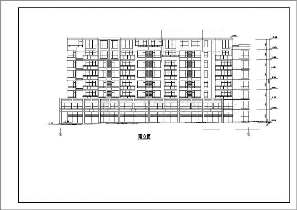 3240平米6层砖混结构住宅楼全套建筑设计CAD图纸（含跃层和半地下室）-图二