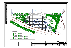 入口广场园林景观绿化施工图纸-图二