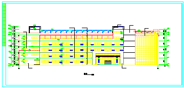 长96.9米 宽28.8米 5层23069.38平米电子厂车间建施cad图纸-图一
