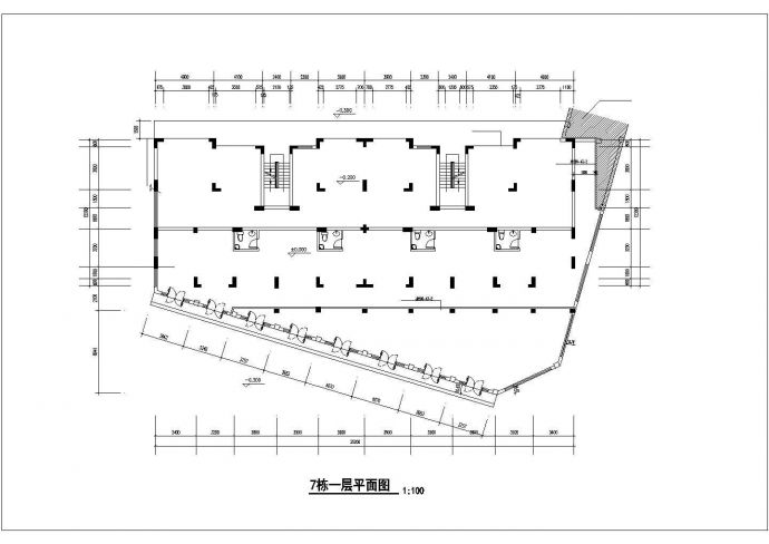 衢州市某居住区6层砖混结构商住楼建筑设计CAD图纸（1层商用/含阁楼）_图1