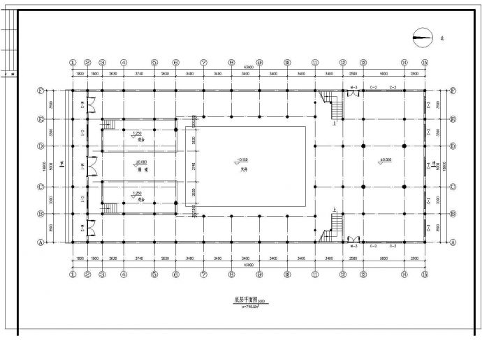 某古建筑祠堂戏台CAD详细构造完整设计_图1