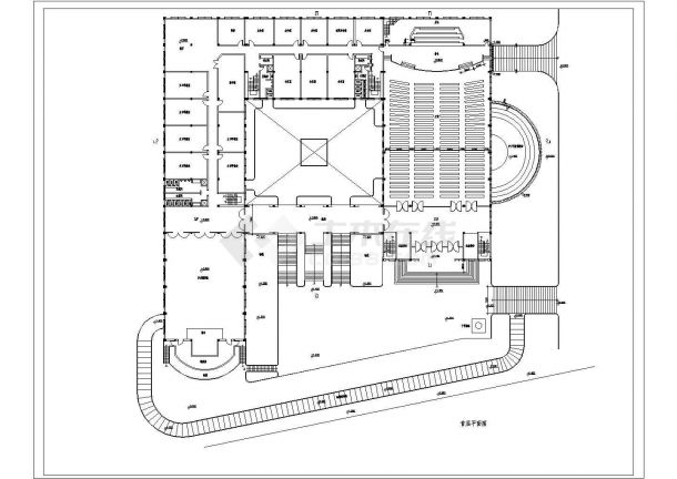 某欧式教堂CAD详细建筑设计完整方案图-图二