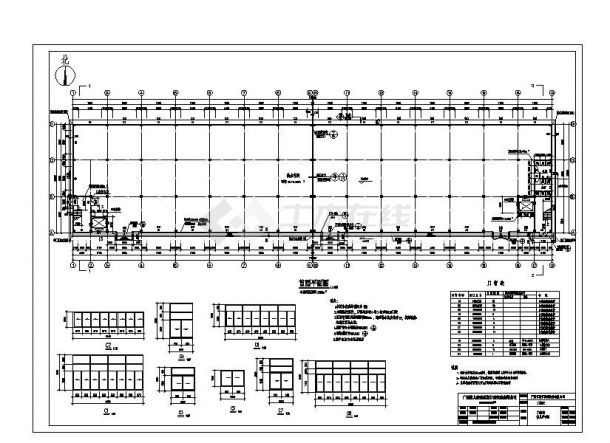 某宿舍楼建筑CAD平面设计图-图二