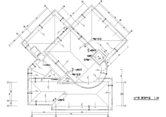 某北京经典别墅全套CAD详细建筑设计完整施工图_图1