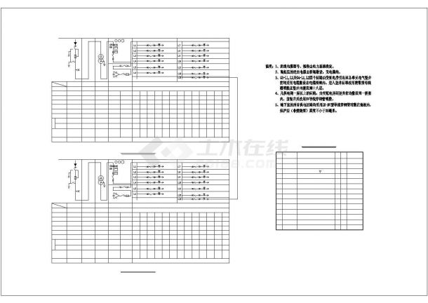 杭州某小区高层住宅楼电气施工设计cad图纸(含地下室消防平面图)-图二