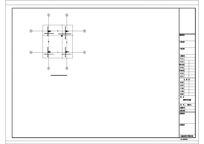 某地区消防训练塔结构设计平面图_图1