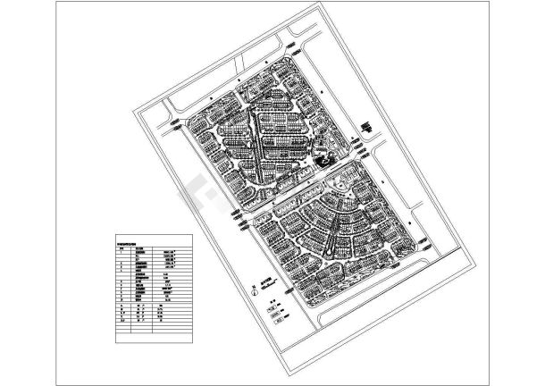 某康桥社区小区规划CAD详细建筑施工图纸-图一