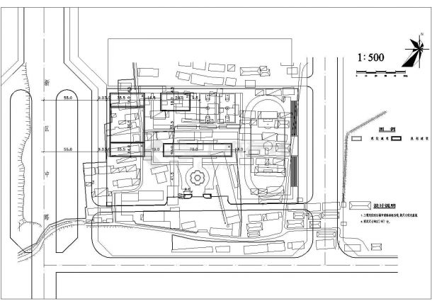 某校园绿化CAD详细构造景观设计规划图纸-图一