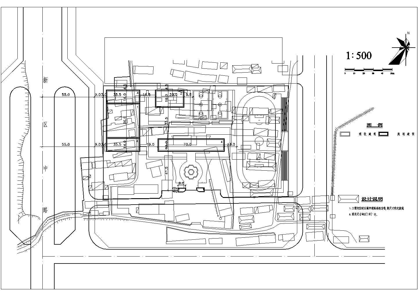 某校园绿化CAD详细构造景观设计规划图纸