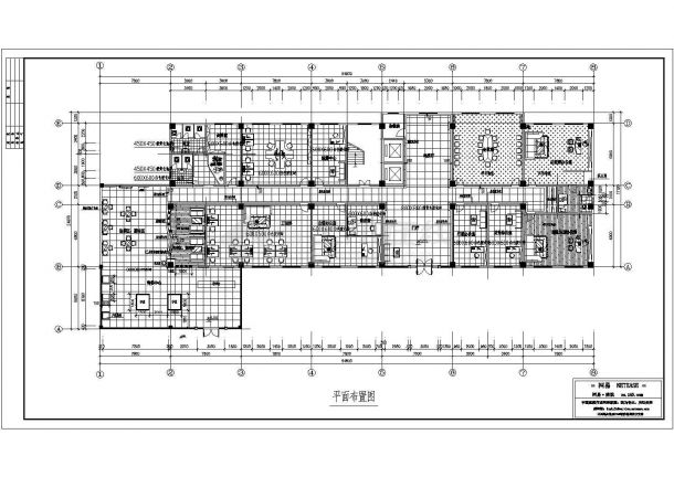 某地区房地产办公楼参考设计CAD图-图一