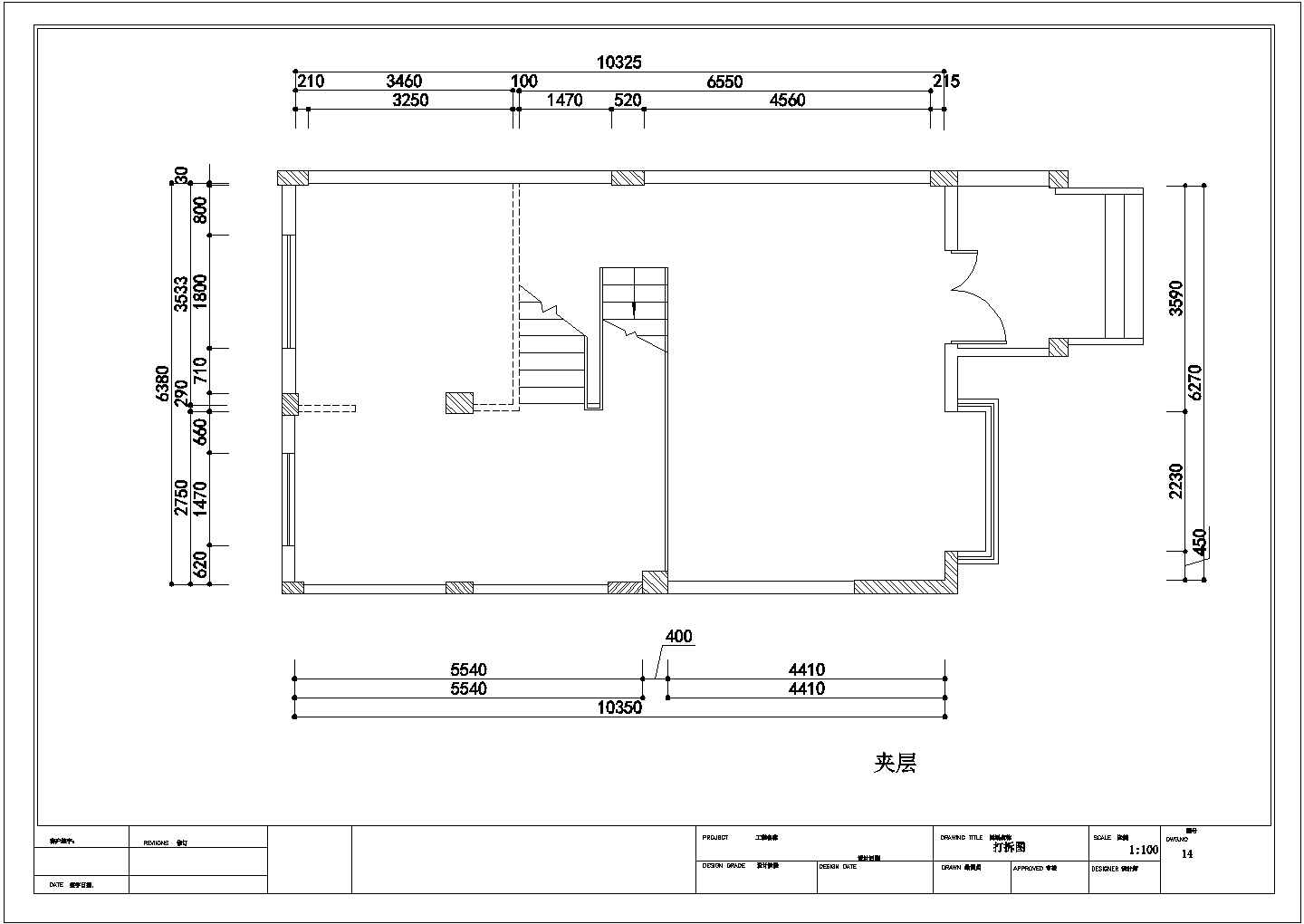 某地中海风格别墅装修CAD室内设计构造施工图