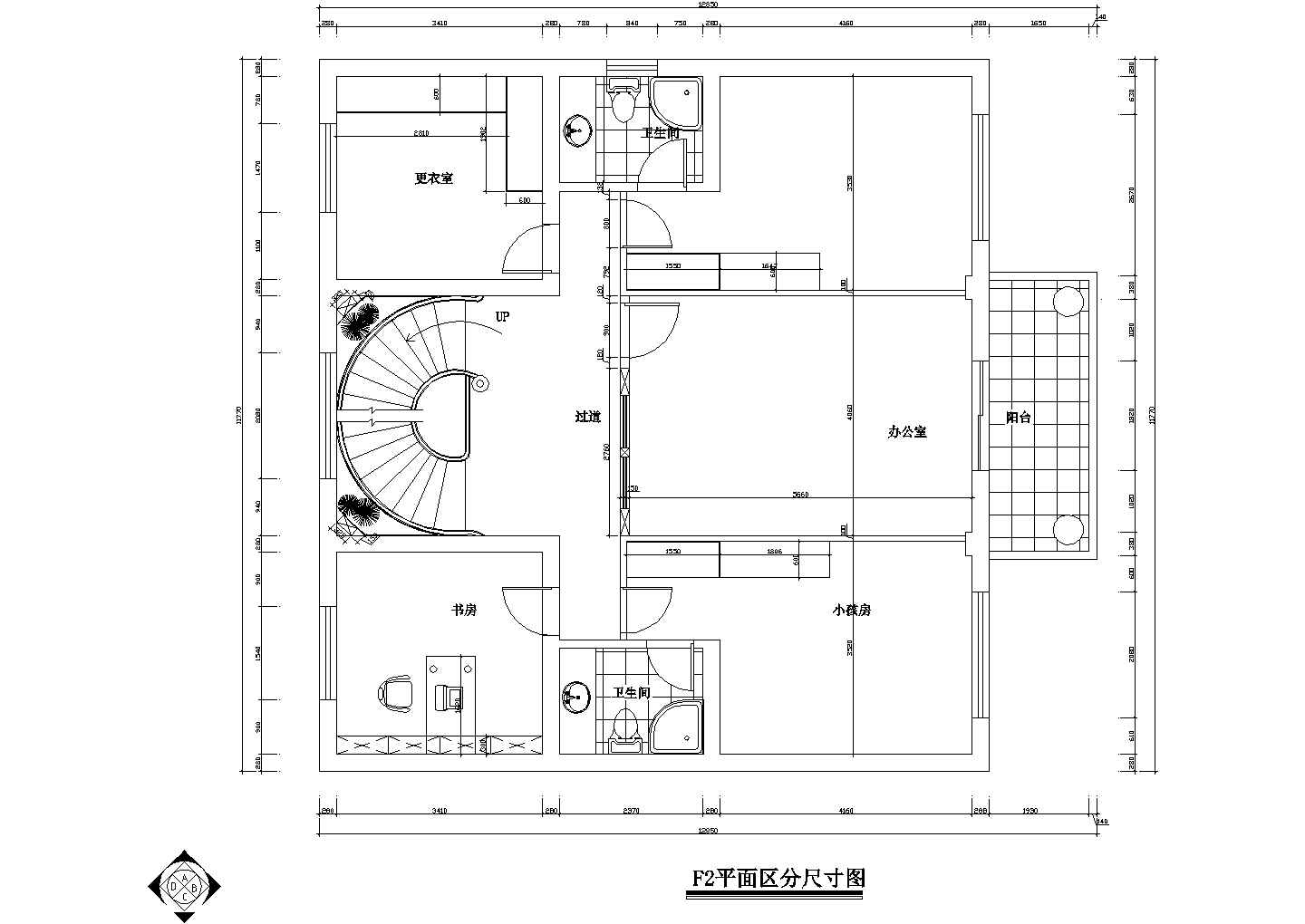 某宁波别墅装修CAD室内设计完整构造施工图