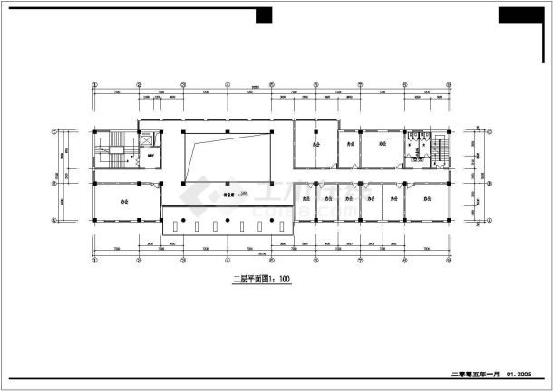 某气象局办公楼建筑布置参考图-图二