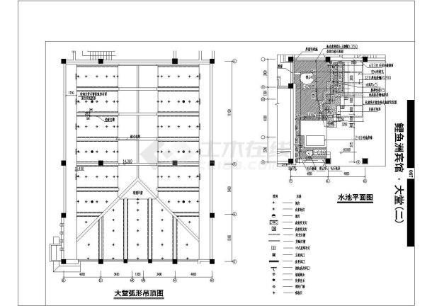 鲤鱼洲宾馆1-2层大堂及高级套房装修CAD设计施工图-图一