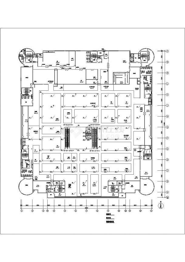 藏式宾馆建筑施工设计cad图，共42张-图一