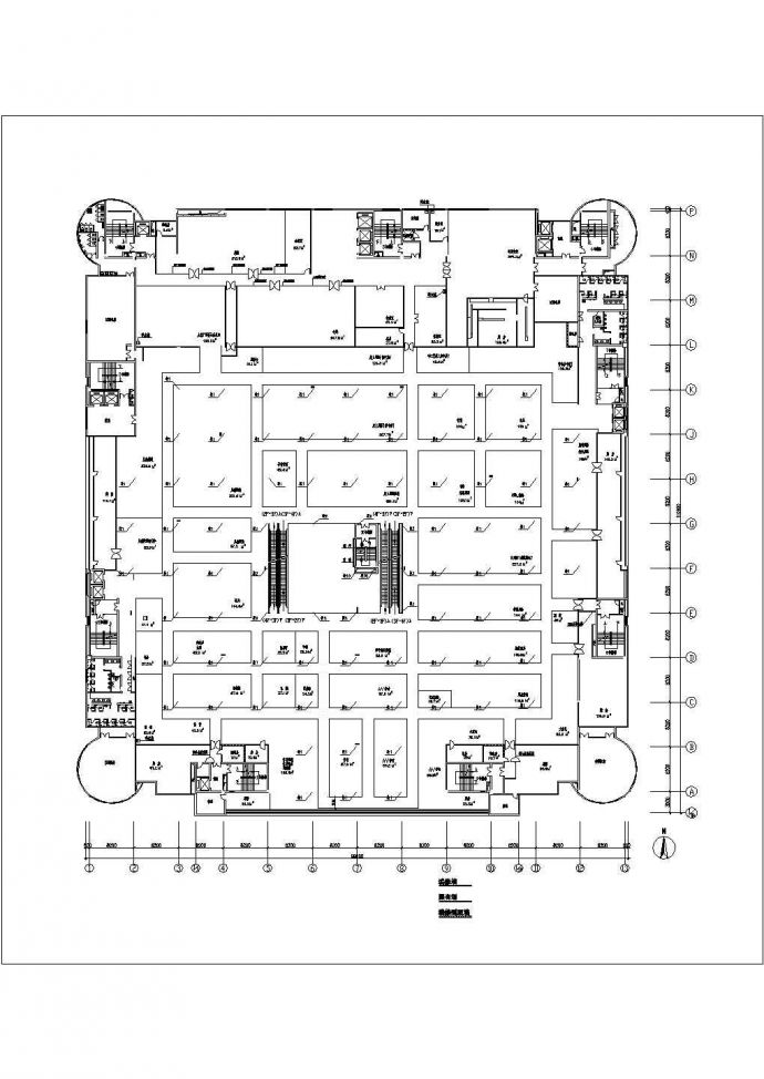 藏式宾馆建筑施工设计cad图，共42张_图1
