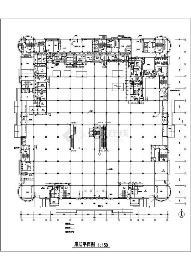 藏式宾馆建筑施工设计cad图，共42张-图二