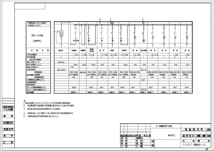 电厂主厂房MCC柜系统图（四）_图1