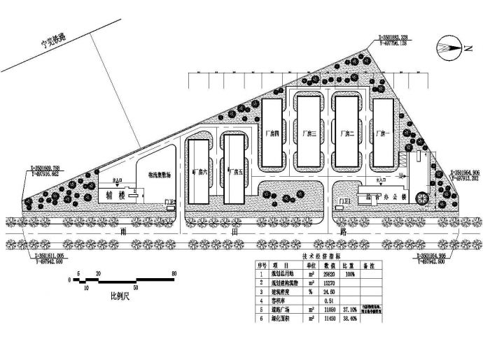 某教学楼建筑设计规划平面CAD图纸_图1