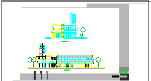 某3层生态湖滨茶馆建筑方案图纸-图二