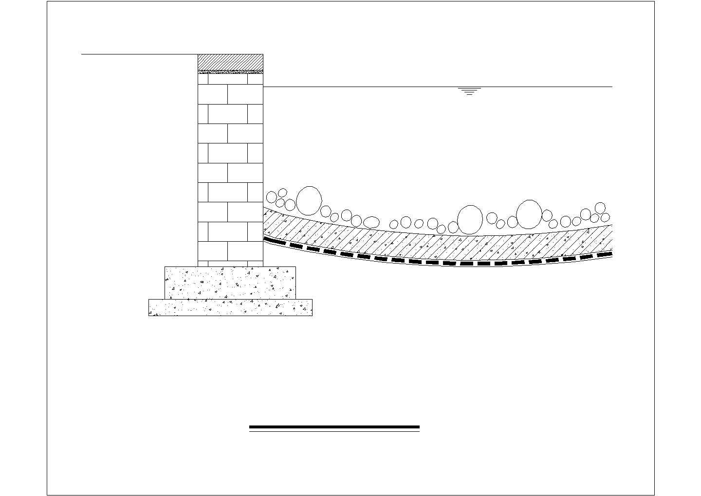 某矩形驳岸断面参考CAD详图
