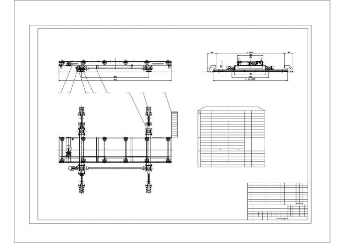 电动移行机详细CAD结构图_图1