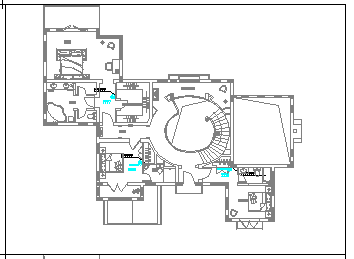 某别墅全套水电cad设计施工图纸_图1