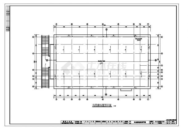 体育馆建筑CAD平面图-图一