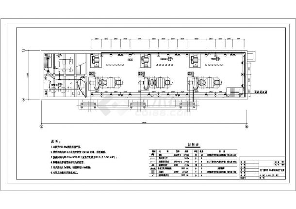 贵州某厂房照明设计CAD图纸（标注详细）-图二