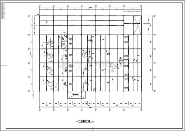 某地多层钢结构厂房结构CAD施工图(含设计说明）-图一