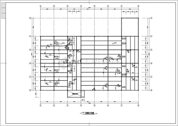 某地多层钢结构厂房结构CAD施工图(含设计说明）-图二