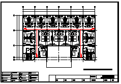 上海某七层快捷酒店安防系统平面cad设计图纸-图一