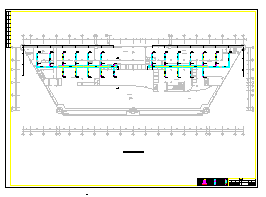 某机场航站楼空调施工cad设计平面图_图1