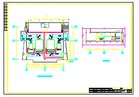 某机场航站楼空调施工cad设计平面图-图二