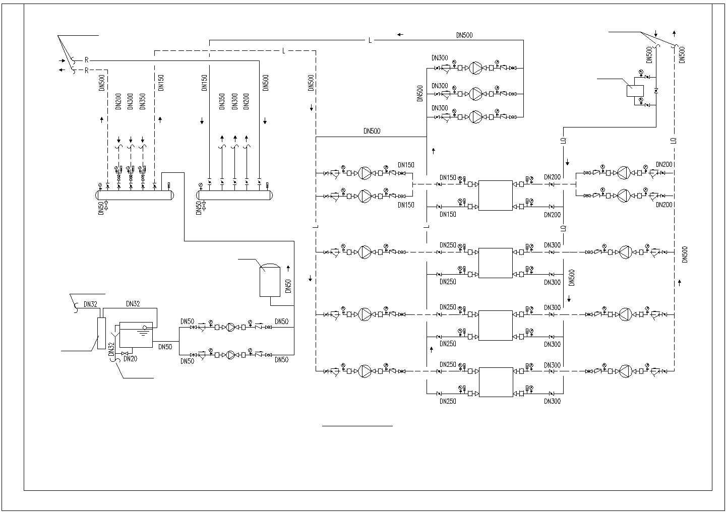 空调系统流程图CAD详图
